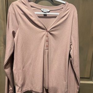 Athleta Mauve Button Down Shirt